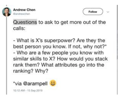 Andrew Chen Twitter Question