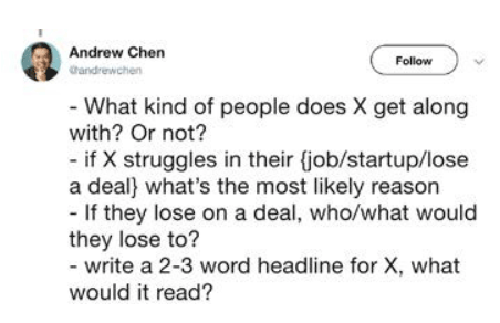 Andrew Chen Interview Question
